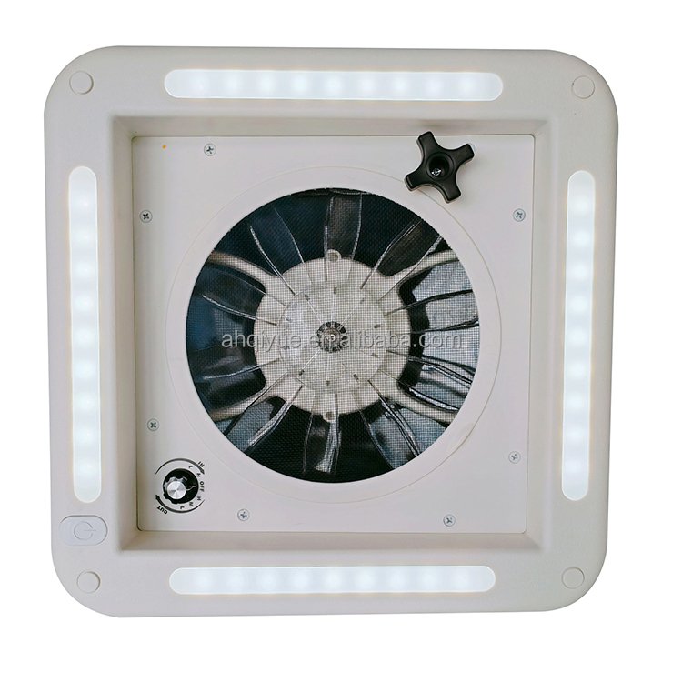 Cheap Price 3-speed Manual RV Roof Vent ABS Ventilation Roof Hatch with LED Lights